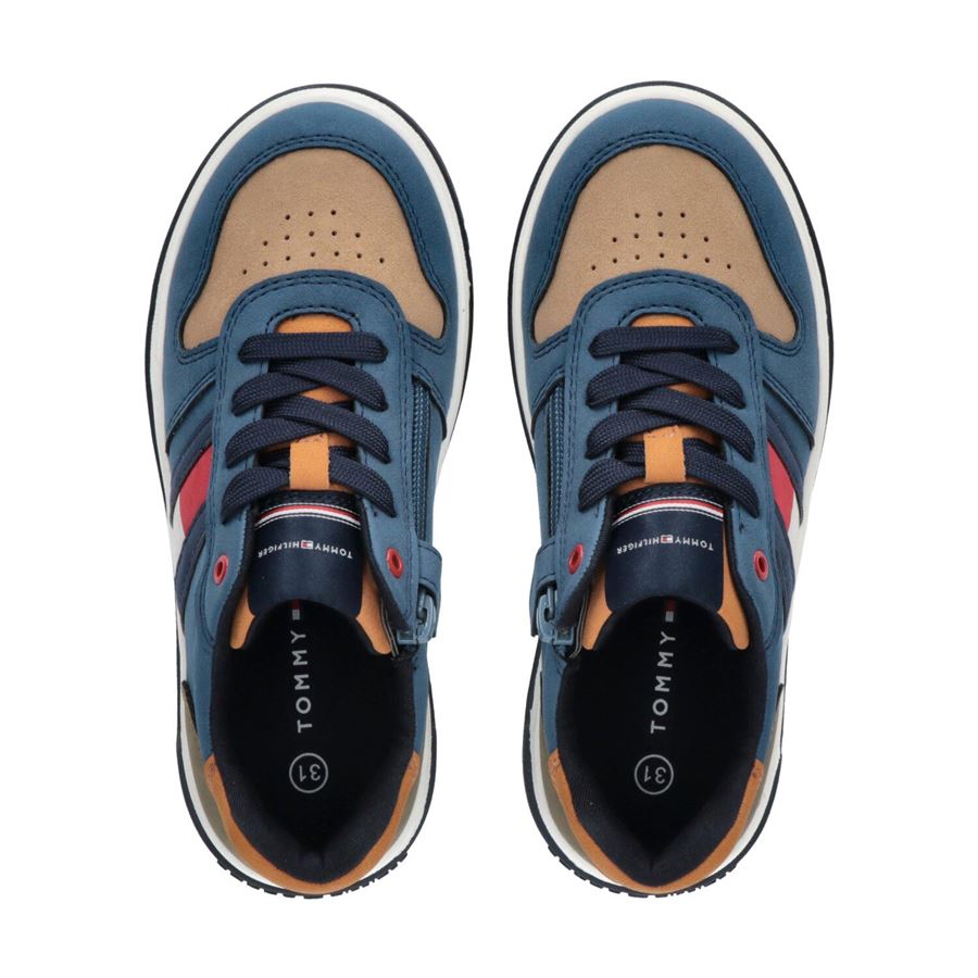 Sneaker bassa allacciata flag da bambino Tommy Hilfiger | T3X9331170315Y913